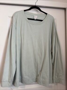 Ava & Viv Light Sage Relaxed Crew Sweatshirt
